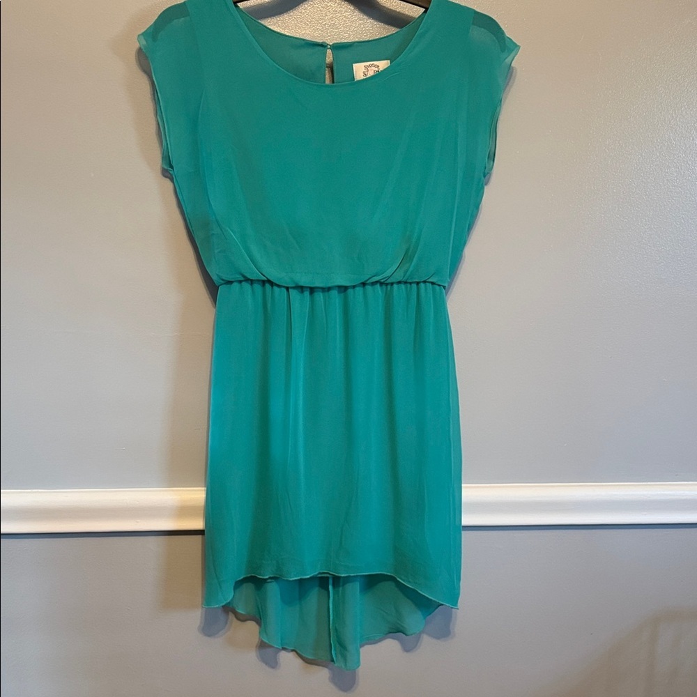 Sweet Storm Turquoise Midi Dress